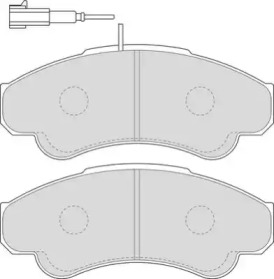 Комплект тормозных колодок NECTO FD6896V