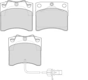 Комплект тормозных колодок NECTO FD6941V