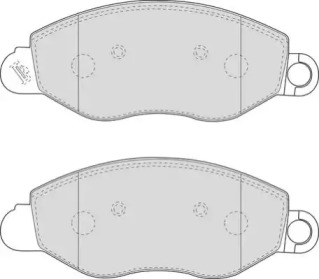 Комплект тормозных колодок NECTO FD6901V