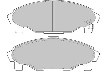 Комплект тормозных колодок NECTO FD6906A