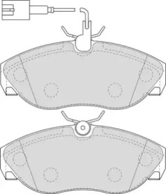 Комплект тормозных колодок NECTO FD6889V