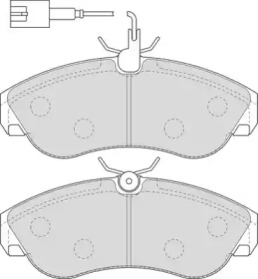 Комплект тормозных колодок NECTO FD6890V