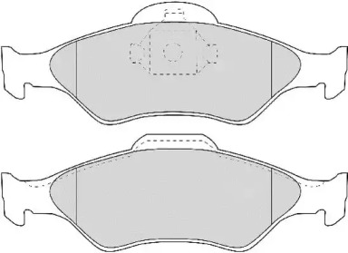 Комплект тормозных колодок NECTO FD6891A