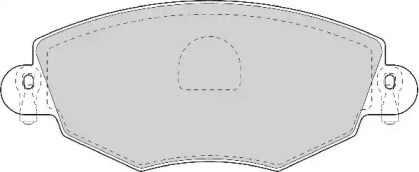 Комплект тормозных колодок NECTO FD6931A