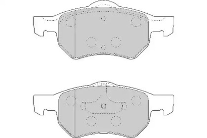 Комплект тормозных колодок NECTO FD6923A