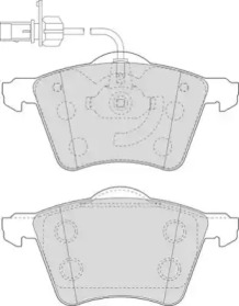 Комплект тормозных колодок NECTO FD6921V