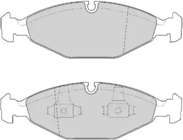 Комплект тормозных колодок NECTO FD6934A