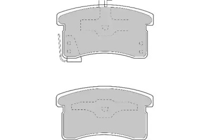 Комплект тормозных колодок NECTO FD6935A