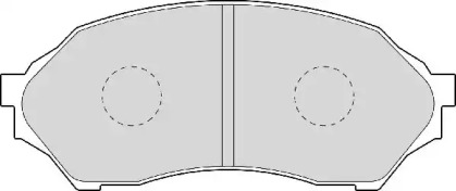 Комплект тормозных колодок NECTO FD6938A