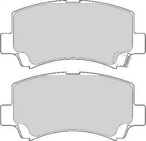 Комплект тормозных колодок NECTO FD6912A