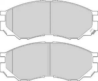 Комплект тормозных колодок NECTO FD6913A