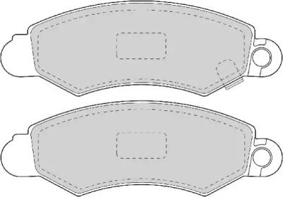 Комплект тормозных колодок NECTO FD6914A