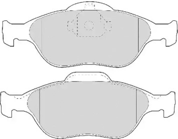 Комплект тормозных колодок NECTO FD6909A