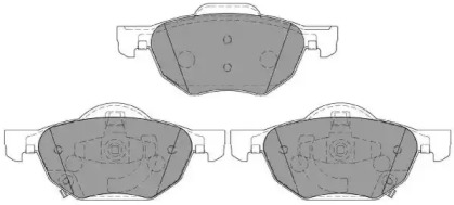 Комплект тормозных колодок NECTO FD7135A