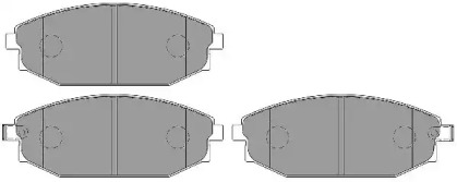 Комплект тормозных колодок NECTO FD7128A