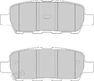 Комплект тормозных колодок NECTO FD7139A