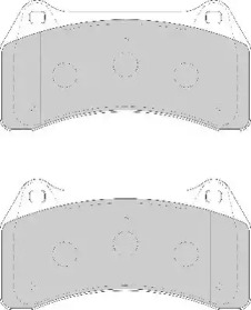 Комплект тормозных колодок NECTO FD7142A