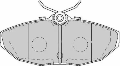 Комплект тормозных колодок NECTO FD7143A