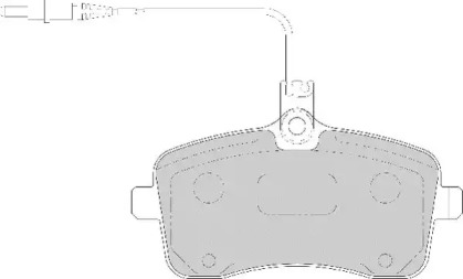 Комплект тормозных колодок NECTO FD7104A