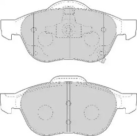 Комплект тормозных колодок NECTO FD7117A