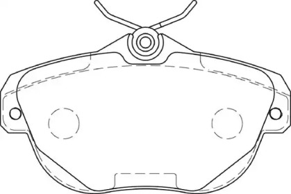 Комплект тормозных колодок NECTO FD7214A