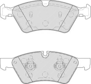 Комплект тормозных колодок NECTO FD7208A