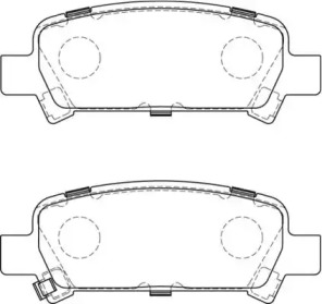 Комплект тормозных колодок NECTO FD7219A