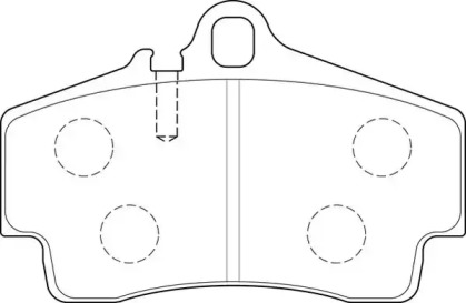 Комплект тормозных колодок NECTO FD7221A