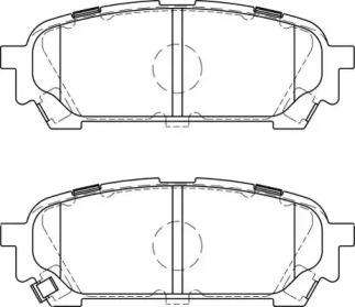 Комплект тормозных колодок NECTO FD7226A