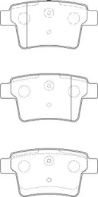 Комплект тормозных колодок NECTO FD7212A