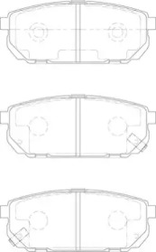 Комплект тормозных колодок NECTO FD7149A