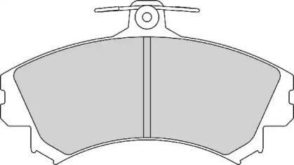 Комплект тормозных колодок NECTO FD7151A