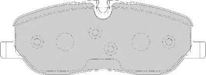 Комплект тормозных колодок NECTO FD7159A