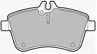 Комплект тормозных колодок NECTO FD7162A