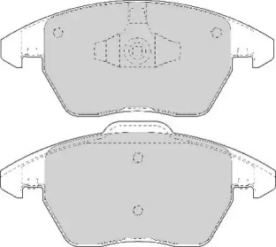 Комплект тормозных колодок NECTO FD7146A