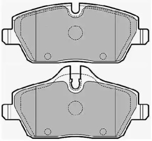 Комплект тормозных колодок NECTO FD7164A