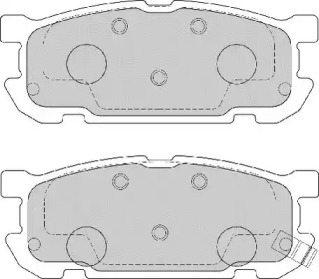 Комплект тормозных колодок NECTO FD7168A