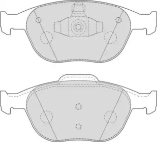 Комплект тормозных колодок NECTO FD7034V