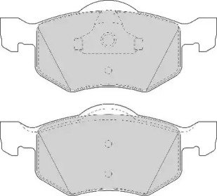 Комплект тормозных колодок NECTO FD7036A