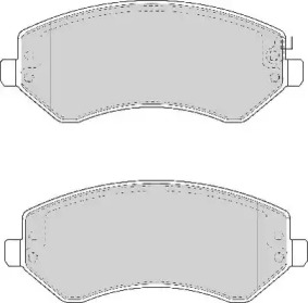 Комплект тормозных колодок NECTO FD7038A