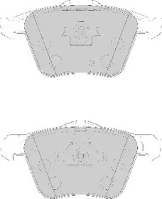 Комплект тормозных колодок NECTO FD7116A