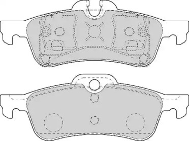 Комплект тормозных колодок NECTO FD7103A