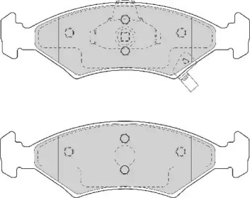 Комплект тормозных колодок NECTO FD7053A