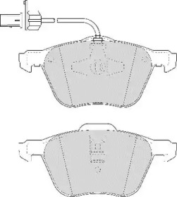 Комплект тормозных колодок NECTO FD7015V