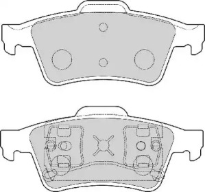 Комплект тормозных колодок NECTO FD7026A