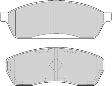 Комплект тормозных колодок NECTO FD7042A