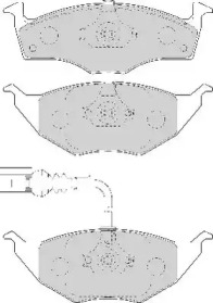 Комплект тормозных колодок NECTO FD7084A