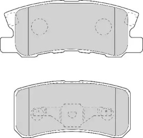 Комплект тормозных колодок NECTO FD7056A