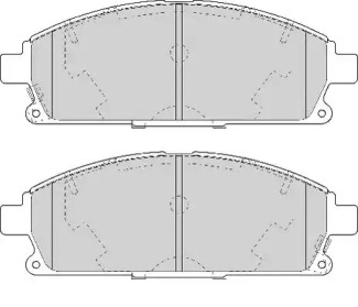 Комплект тормозных колодок NECTO FD7061A