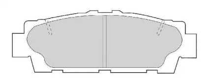 Комплект тормозных колодок NECTO FD7096A